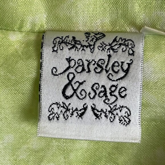 Parsley & Sage Embellished Button Up Jacket Shirt Lime Green Size S - Picture 5 of 7